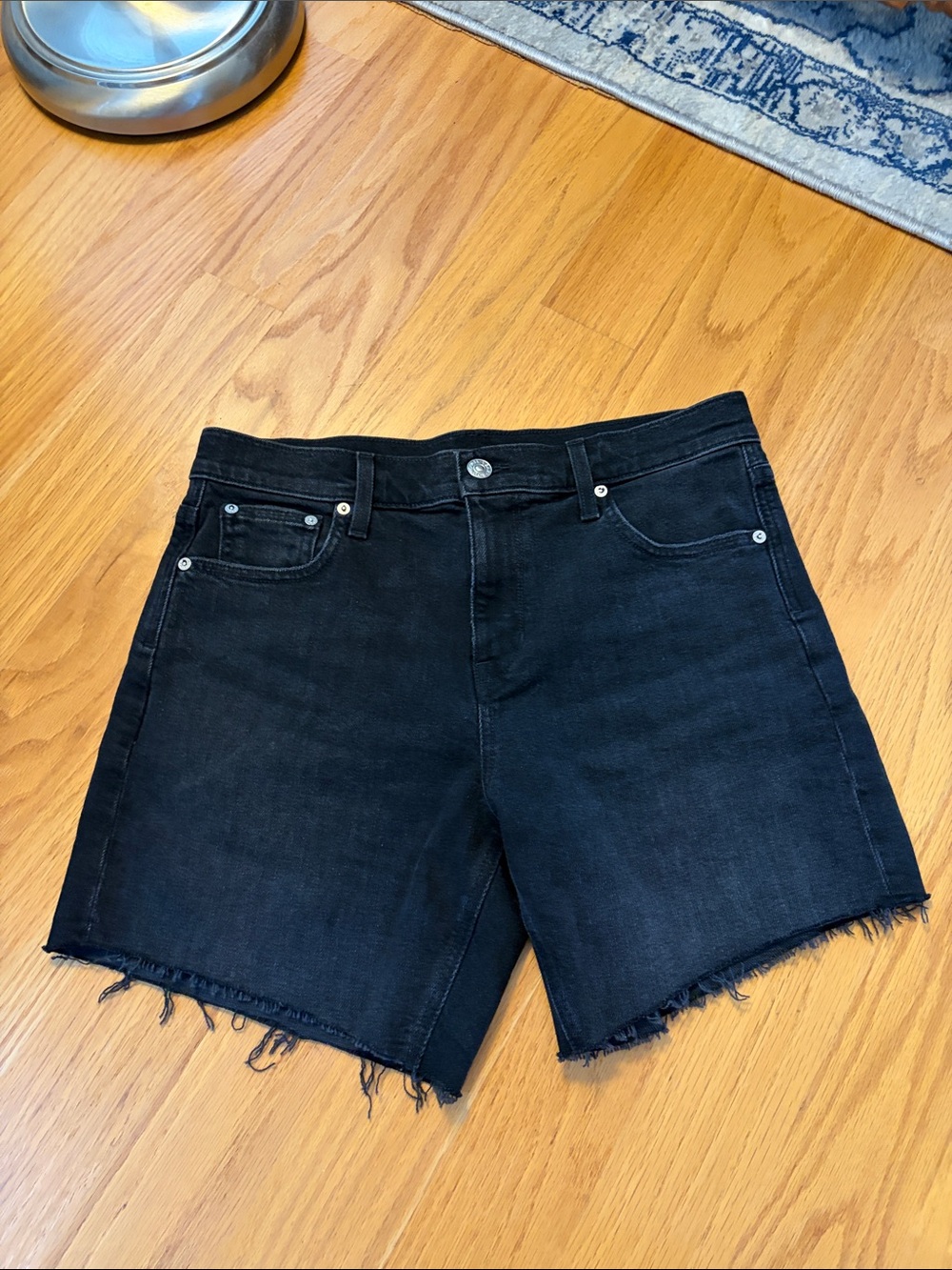 AYR Shorts the day off black denim shorts size 27